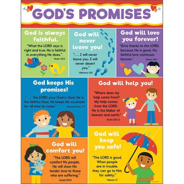 Carson Dellosa Education God's Promises Chart
