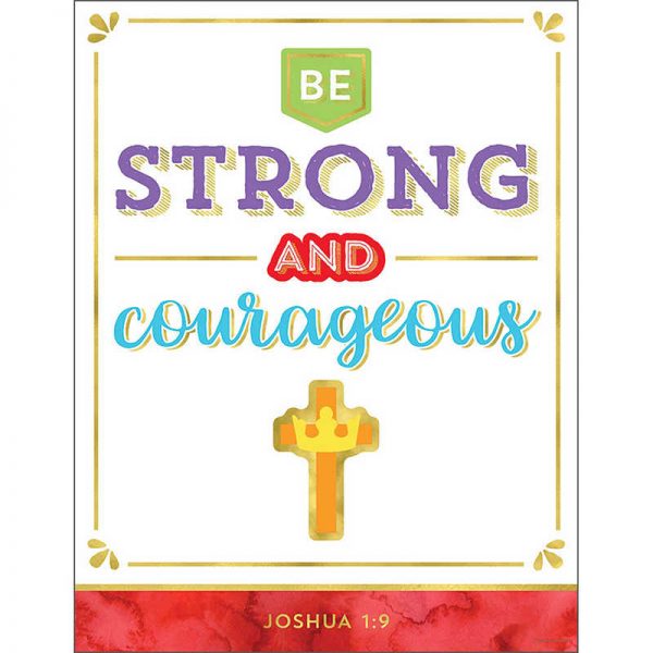 Carson Dellosa Education Be Strong and Courageous Chart