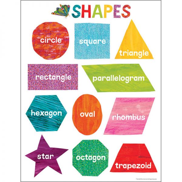 Carson Dellosa Education World of Eric Carle™ Shapes Chart
