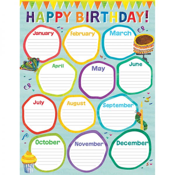 Carson Dellosa Education World of Eric Carle™ Birthday Chart
