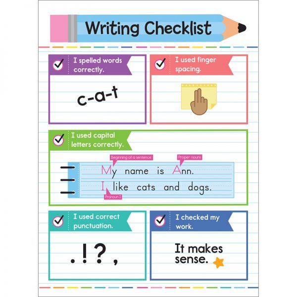 Carson Dellosa Education Writing Checklist Chart