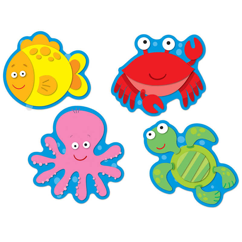 Sea Life 36 Shape Carson-Dellosa Sea Life Cut-outs Bulletin Board Set 