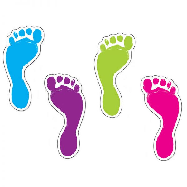 Carson Dellosa Education Footprints Cut-Outs, Pack of 54