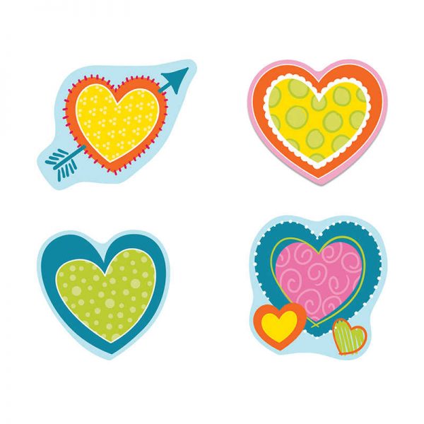 Carson Dellosa Education Hearts Cut-Outs, Pack of 36
