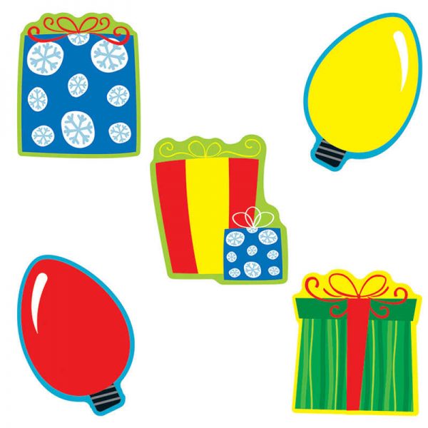 Carson Dellosa Education Gifts & Lights Cut-Outs, 36 Per Pack, 3 Packs