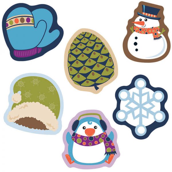 Carson Dellosa Education Winter Mix Mini Cut-Outs, Pack of 38