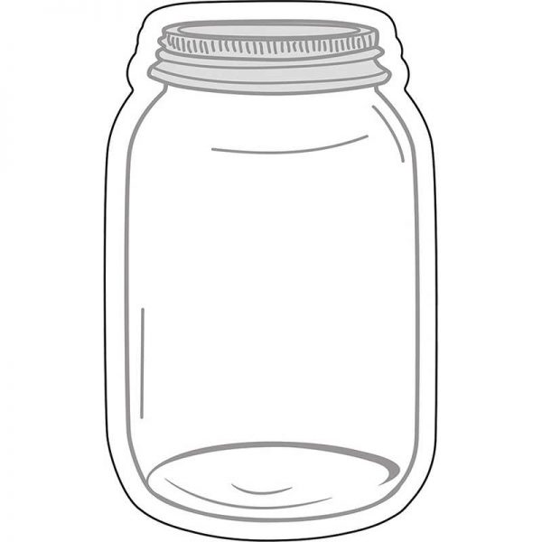 Schoolgirl Style™ Industrial Chic Mason Jars Cut-Outs, Pack of 36
