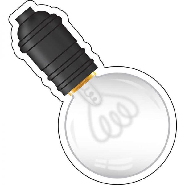 Schoolgirl Style™ Industrial Chic Light Bulbs Cut-Outs, Pack of 36