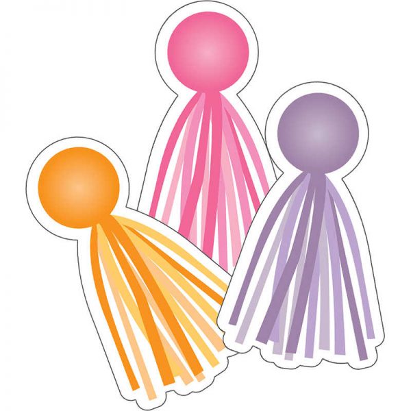 Schoolgirl Style™ Hello Sunshine Tassels Cut-Outs, Pack of 36