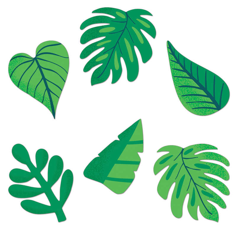Carson Dellosa Education One World Tropical Leaves Cut-Outs, 36 Per Pack, 3 Packs