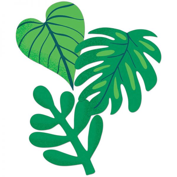 Carson Dellosa Education One World Tropical Leaves Extra Large Cut-Outs, Pack of 12