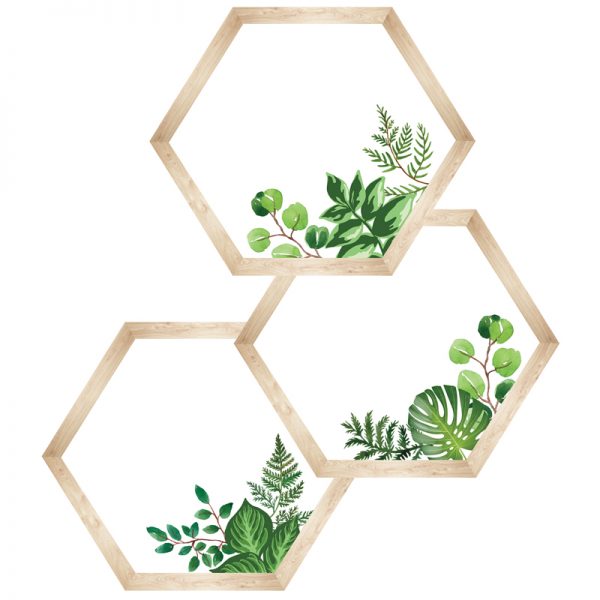 Schoolgirl Style™ Simply Boho Hexagons Cut-Outs, Pack of 36