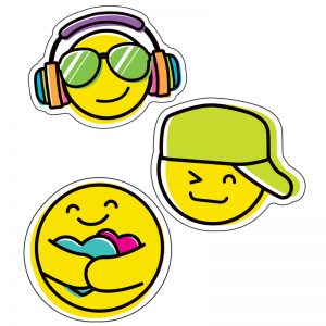 Carson Dellosa Education Kind Vibes Smiley Faces Cut-Outs, Pack of 36