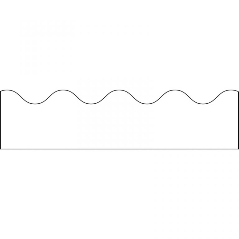 Carson Dellosa Education White Scalloped Border, 39 Feet