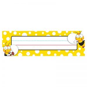 Carson Dellosa Education Buzz–Worthy Bees Nameplates, Grades PK-5, Pack of 36