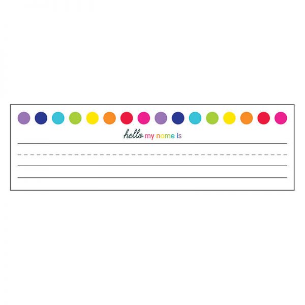 Schoolgirl Style™ Just Teach Nameplates, 9.5" x 2.875", Pack of 36