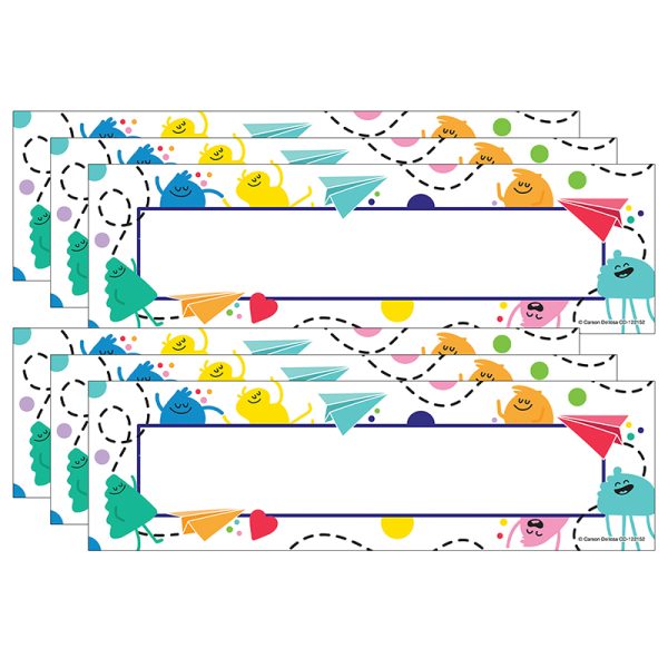 Carson Dellosa Education Happy Place Nameplates, 36 Per Pack, 6 Packs