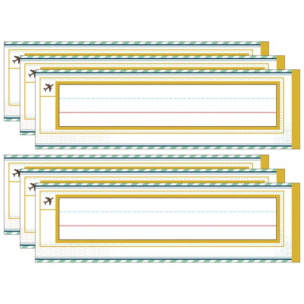Carson Dellosa Education Let's Explore Nameplates, 36 Per Pack, 6 Packs