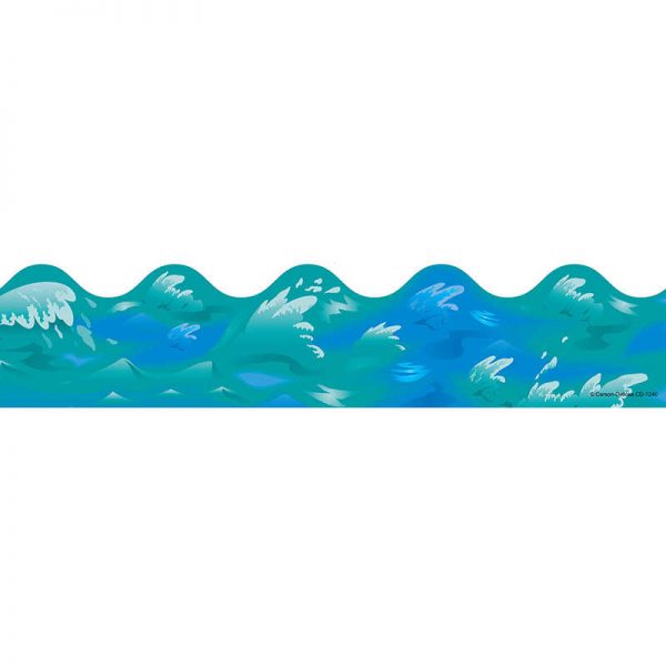 Carson Dellosa Education Ocean Waves Scalloped Border, 39'