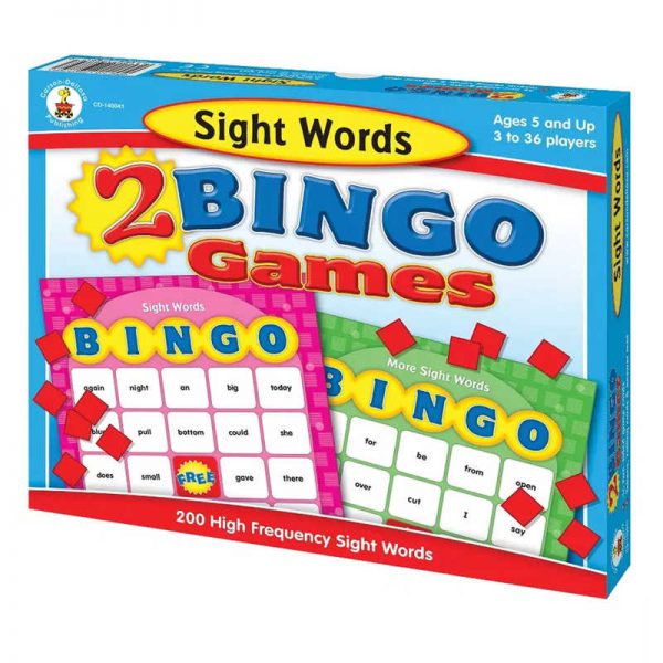 Carson Dellosa Education Sight Words Bingo Board Game