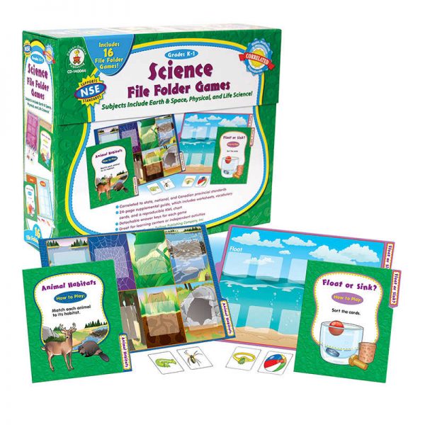 Carson Dellosa Education Science File Folder Games File Folder Game, Grades K-1