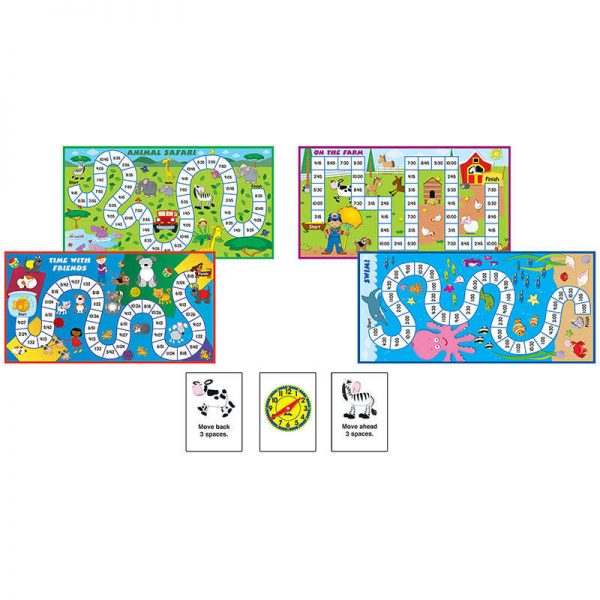 Carson Dellosa Education What Time Is It? Board Game, Grade K-3