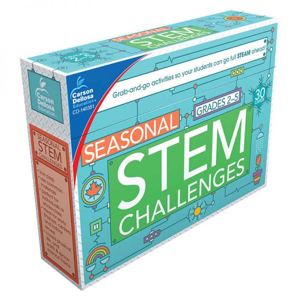 Carson Dellosa Education Seasonal STEM Challenges Learning Cards