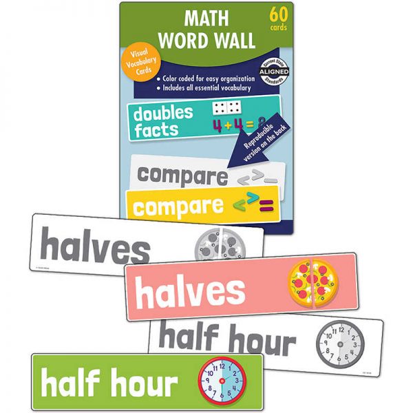 Carson Dellosa Education Math Word Wall, Grade 1