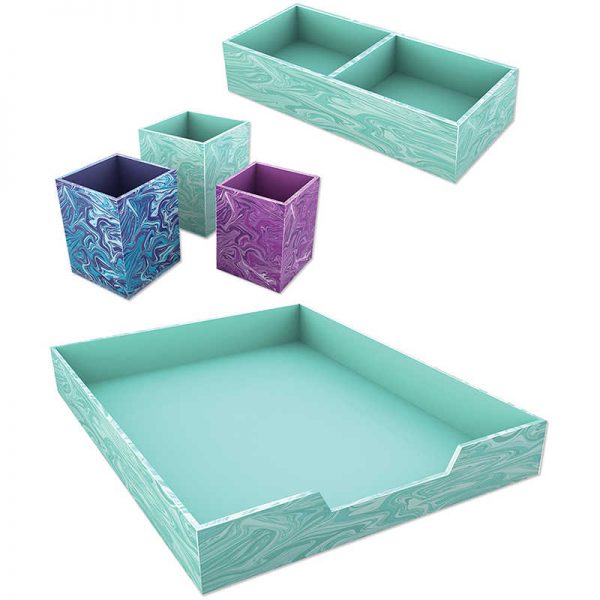Carson Dellosa Education Galaxy Desk Set, 5 Pieces