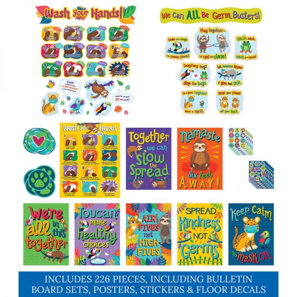 Carson Dellosa Education One World Safe, Smart & Healthy Classroom Collection, 226 Pieces