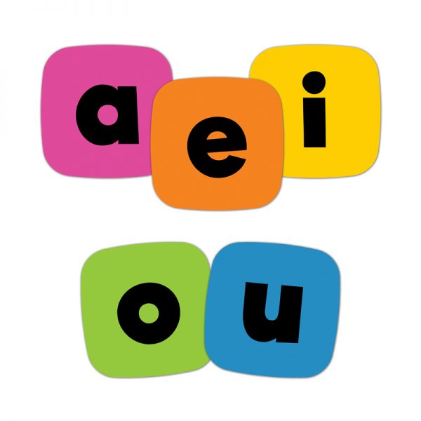 Carson Dellosa Education Edu-Clings Silicone Set: Vowels
