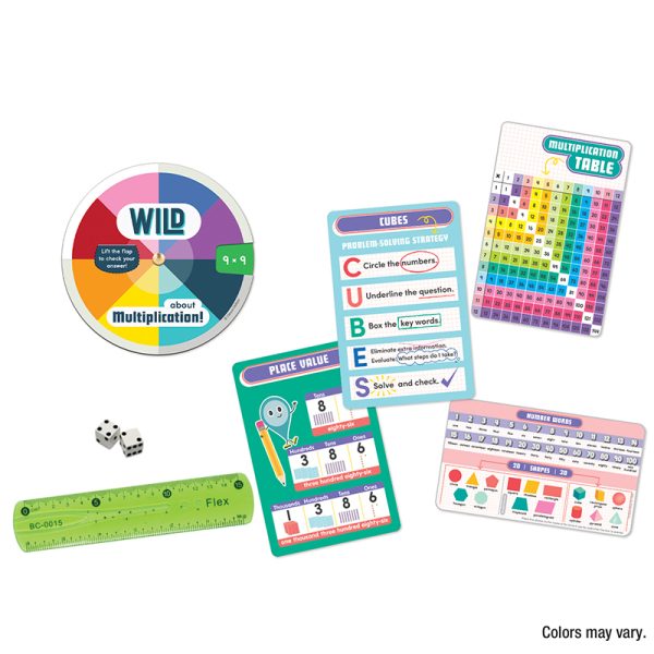 Carson Dellosa Education Be Clever Wherever Math Tool Kit, Grade 2-3
