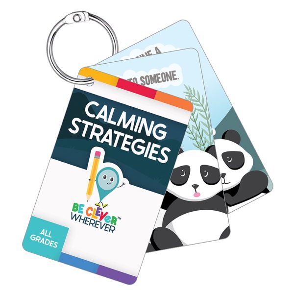 Carson Dellosa Education Be Clever Wherever Things on Rings Calming Strategies, Grade PK-5