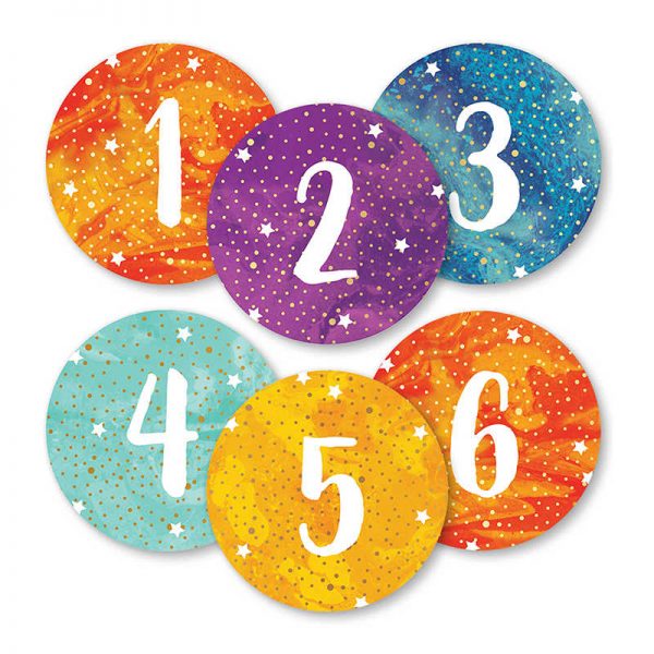 Carson Dellosa Education Galaxy Numbers Magnetic Cut-Outs, Pack of 36