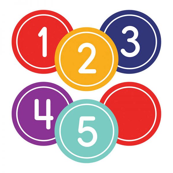 Carson Dellosa Education Classic Numbers Magnetic Cut-Outs, Pack of 36