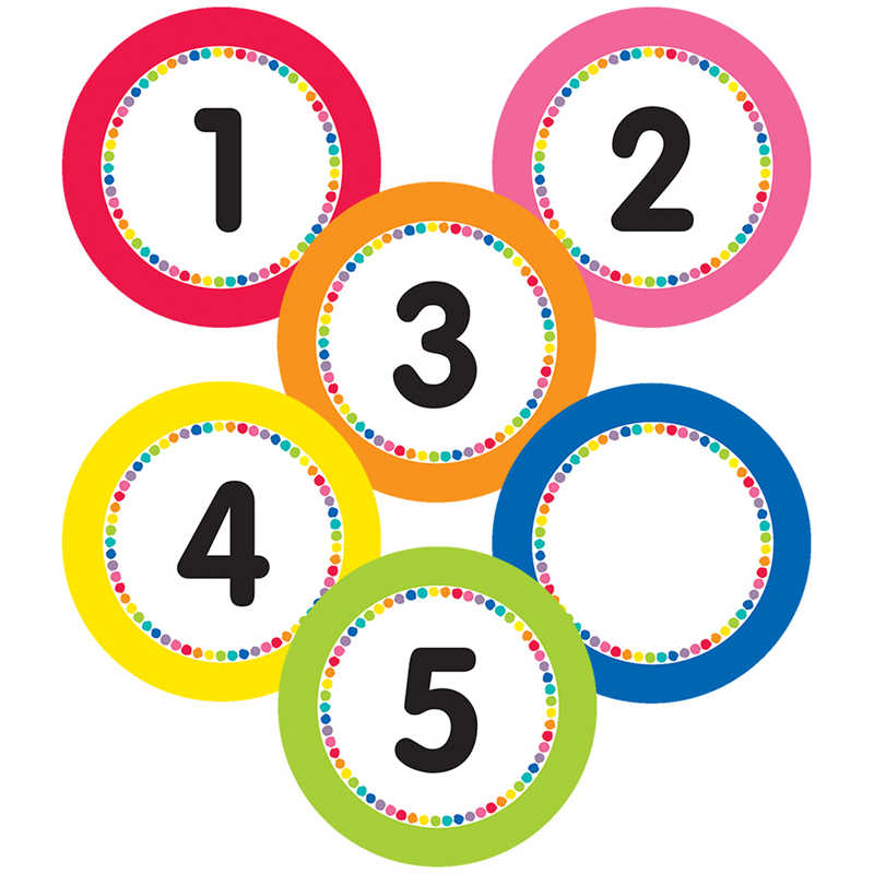 Schoolgirl Style™ Just Teach Numbers Magnetic Cut-Outs, 36 Per Pack, 2 Packs