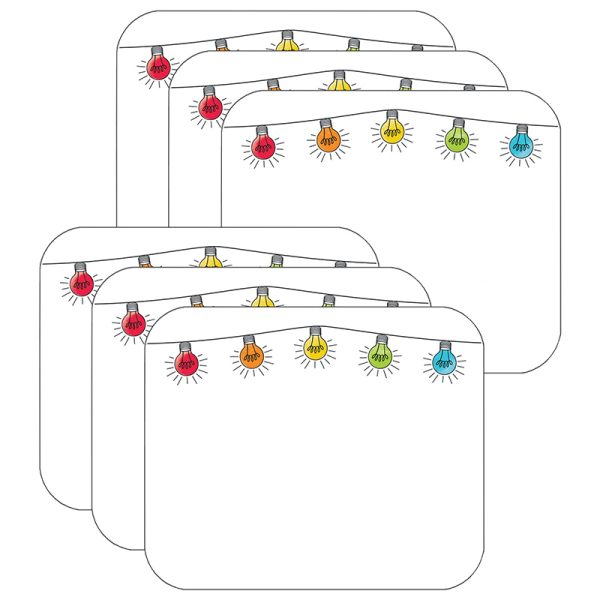 Schoolgirl Style™ Light Bulb Moments Light Bulbs Name Tags, 40 Per Pack, 6 Packs