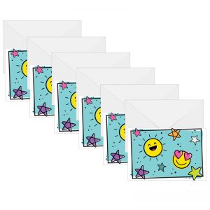Carson Dellosa Education Kind Vibes Note Cards with Envelopes, 10 Per Pack, 6 Packs