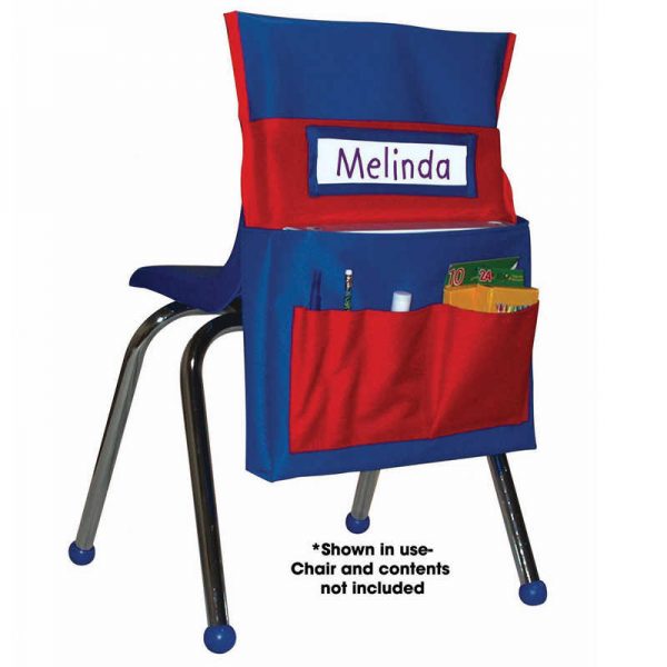 Carson Dellosa Education Chairback Buddy™ Pocket Chart, Blue/Red
