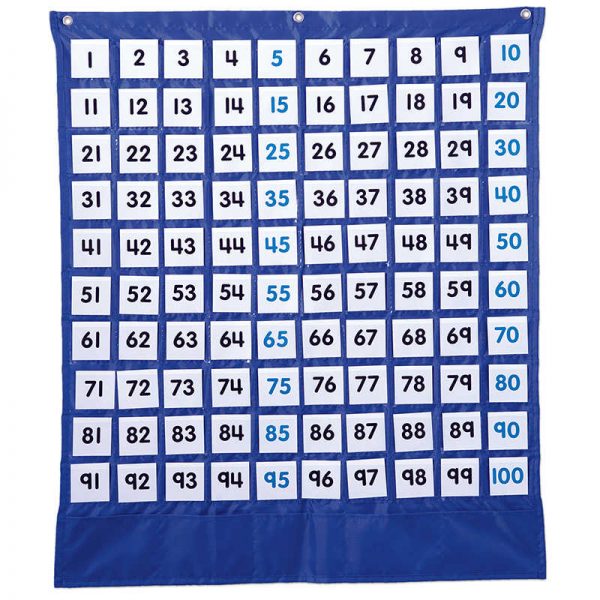 Carson Dellosa Education Deluxe Hundred Board Pocket Chart