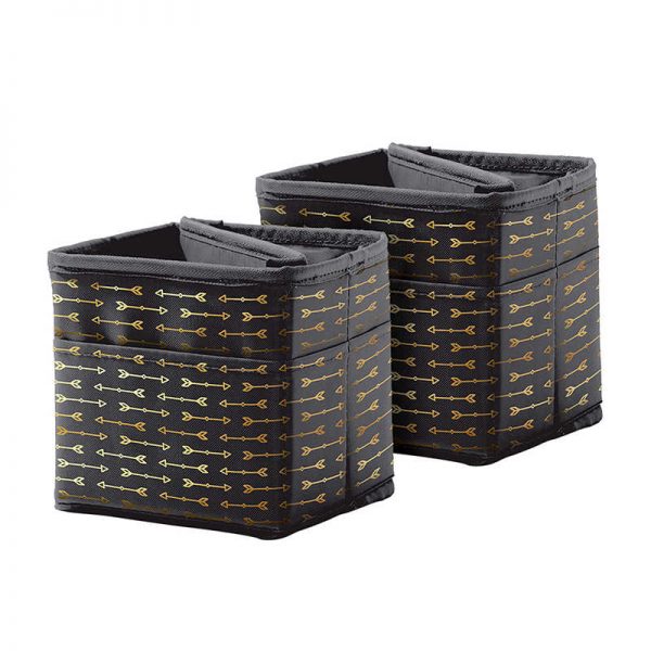 Carson Dellosa Education Tabletop Storage: Black with Gold Arrows, Pack of 2