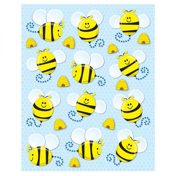 Carson Dellosa Education Bees Shape Stickers, Pakc of 72