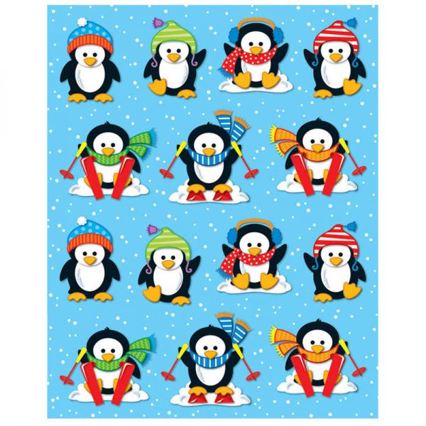 Carson Dellosa Education Penguins Shape Stickers, 84 Stickers