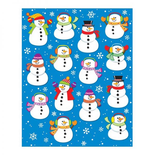 Carson Dellosa Education Snowmen Shape Stickers, 84 Stickers