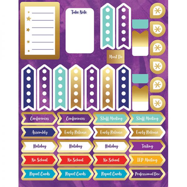 Carson Dellosa Education Galaxy Planner Accents Sticker Pack, 252 Stickers