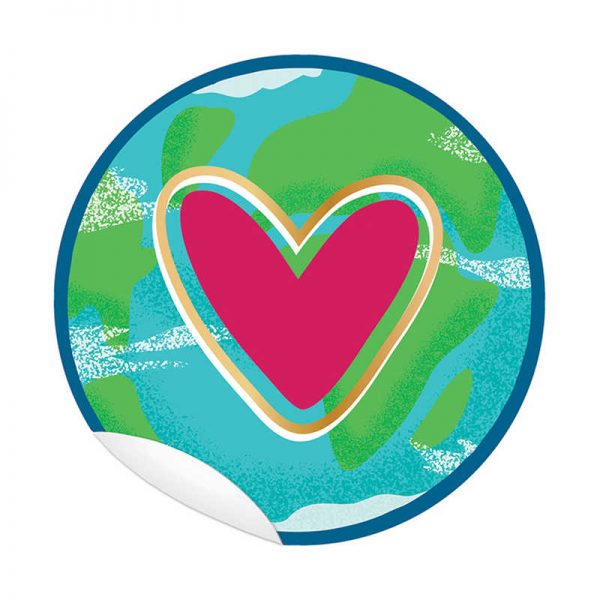 Carson Dellosa Education One World 5" Floor Decals Sticker Pack, 10 Pieces