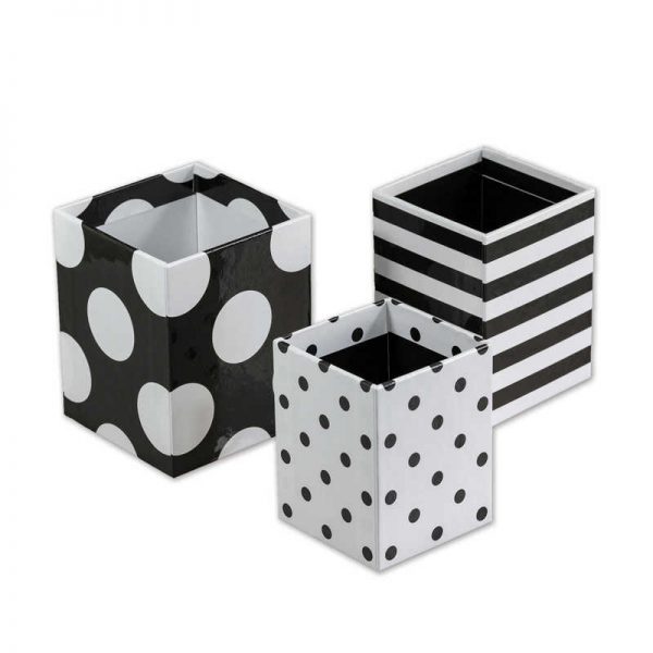 Schoolgirl Style™ Simply Stylish Pencil Cups Desk Collection, 3 Per Set, 6 Sets