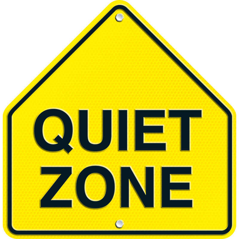 Carson Dellosa Education Quiet Zone Two-Sided Decoration