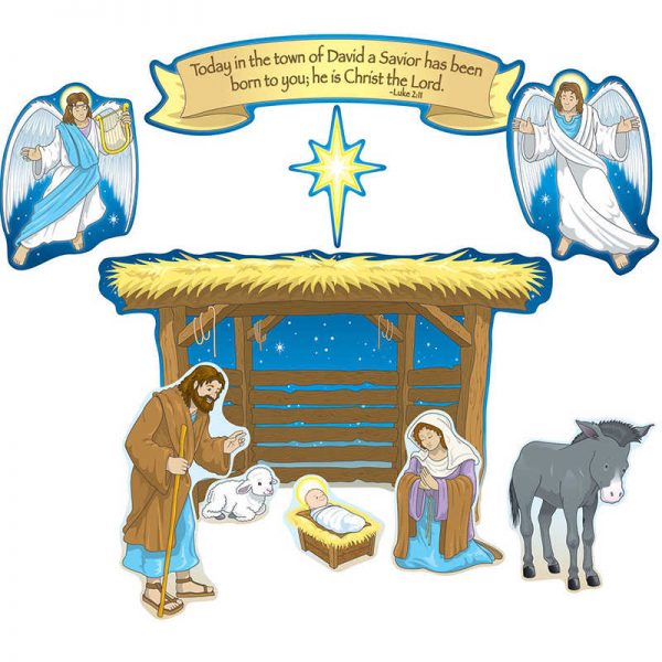 Carson Dellosa Education Nativity Mini Bulletin Board Set