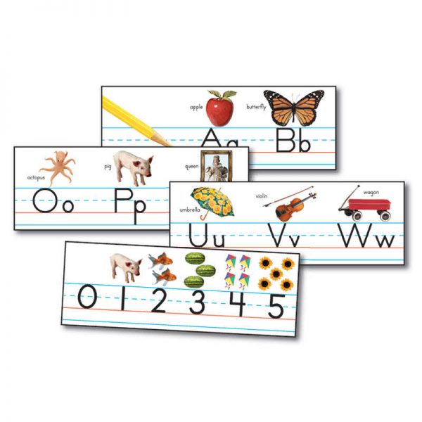 Carson Dellosa Education Traditional Manuscript Alphabet with Photographs Bulletin Board Set, Grade PK-2, 11 Pieces